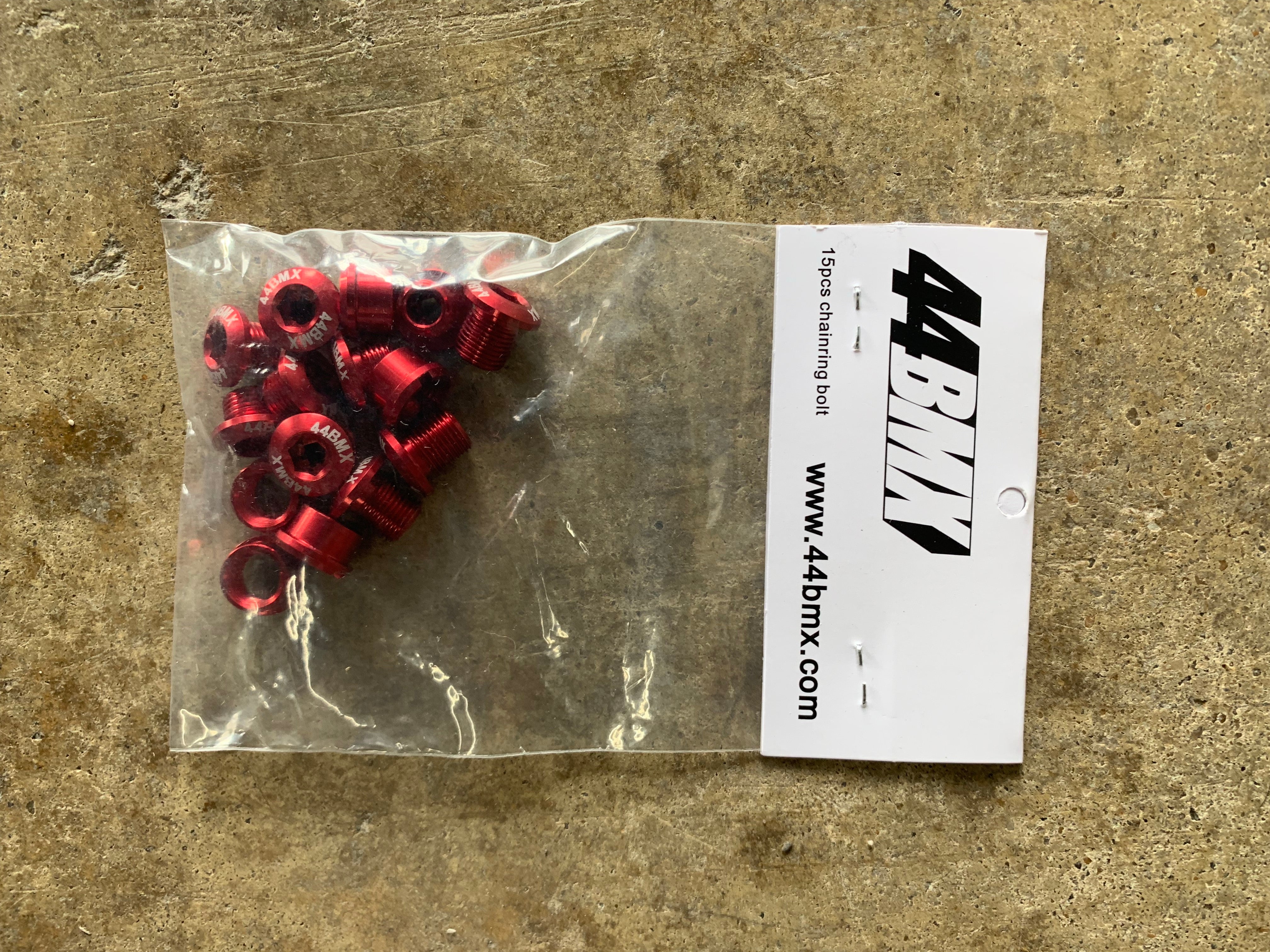 44BMX Alloy Chainring Bolts 15pc