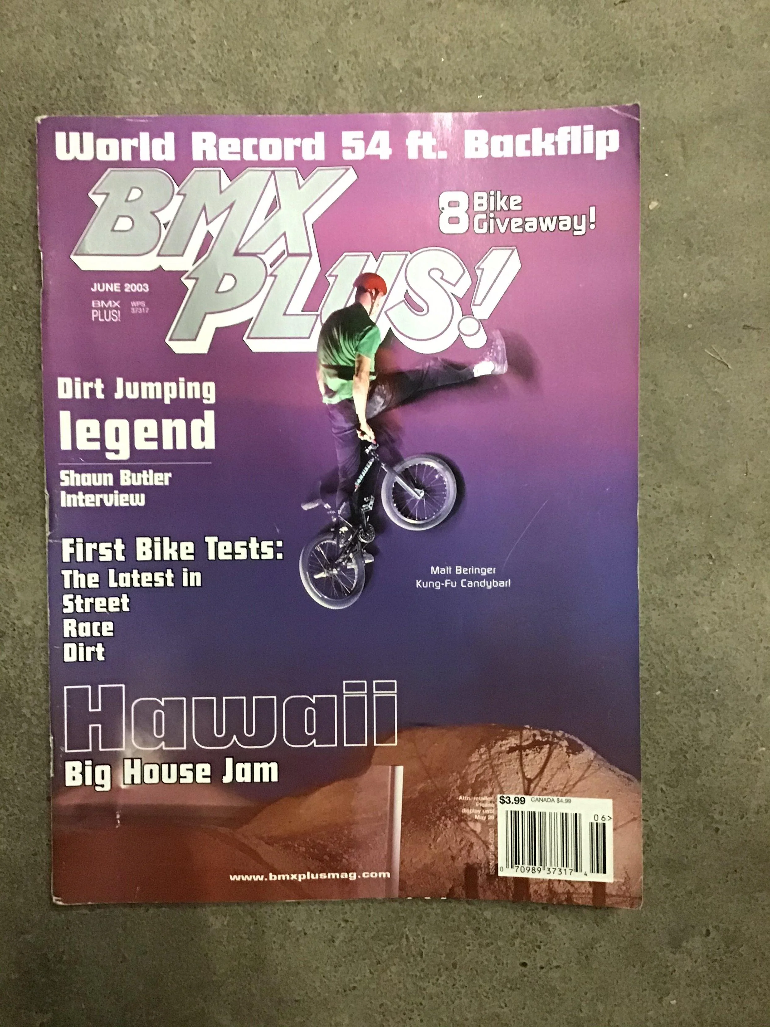BMX plus magazine back issues 2003