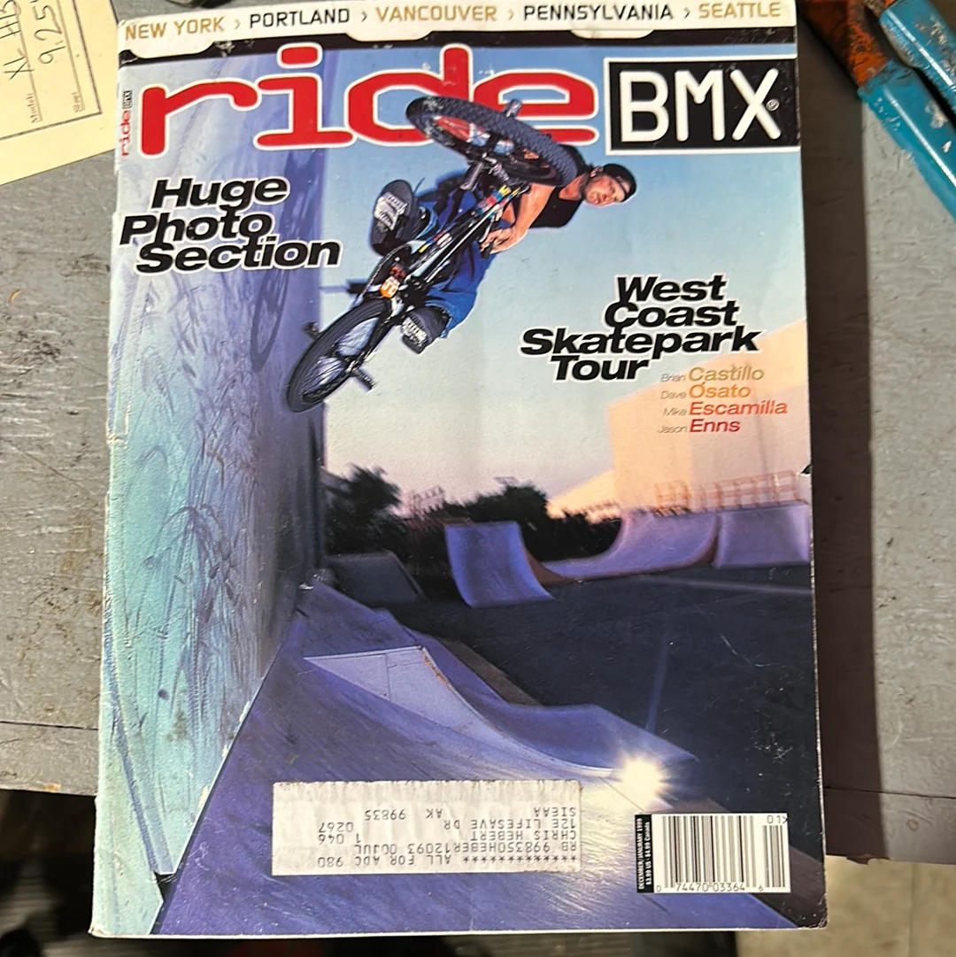 ride bmx magazine back issues 1999