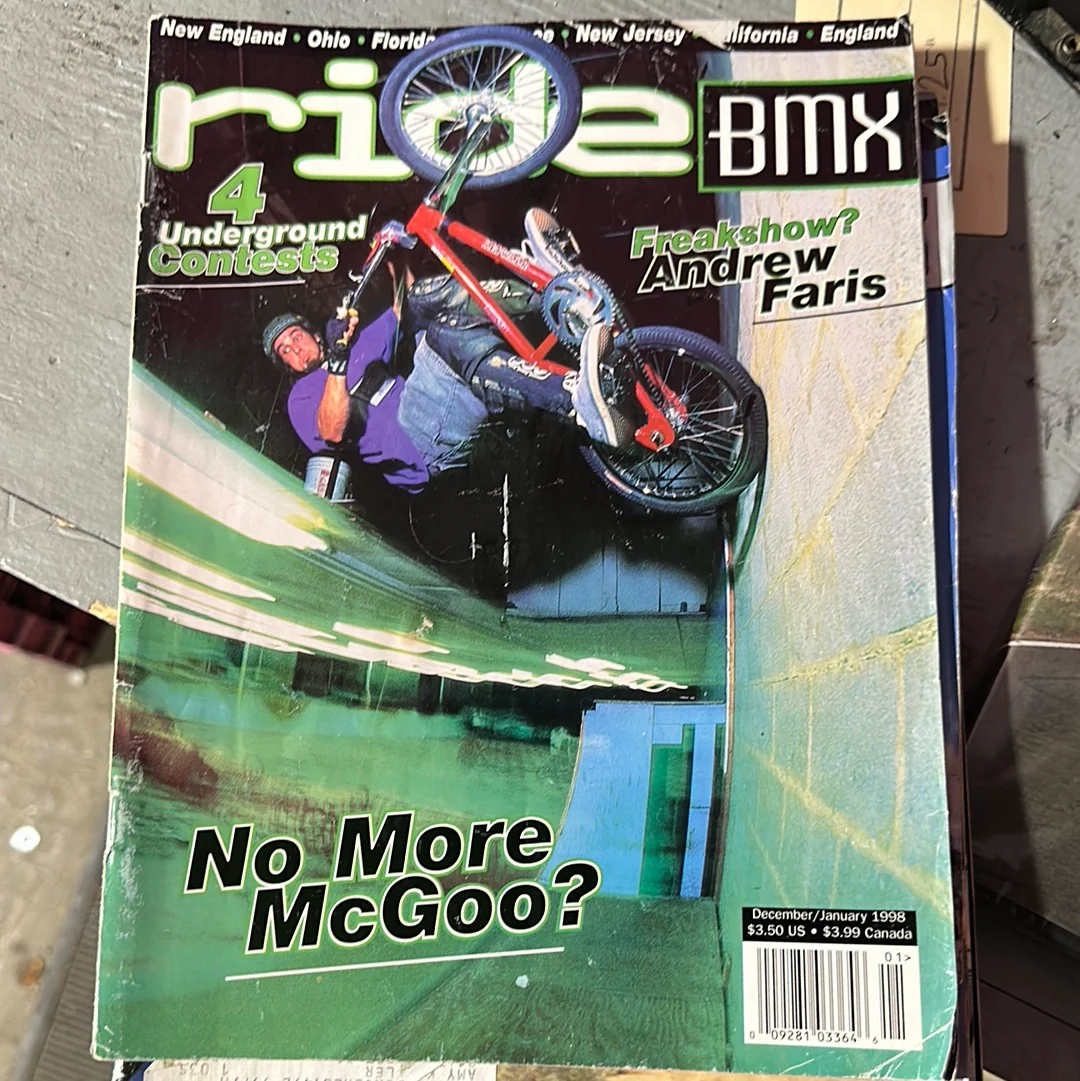 Ride BMX Magazine back issue 1998 - Image 2