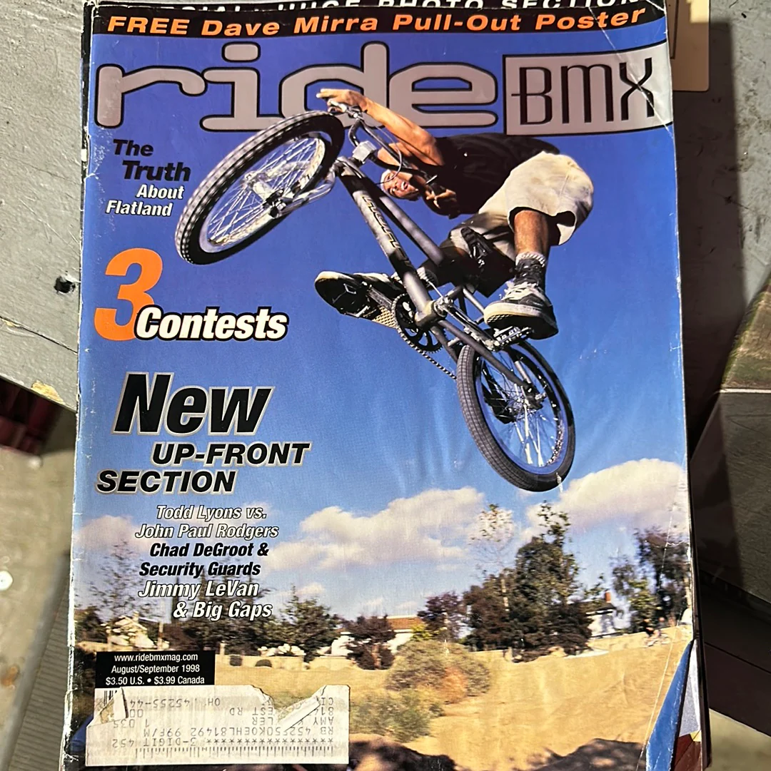Ride BMX Magazine back issue 1998 - Image 3