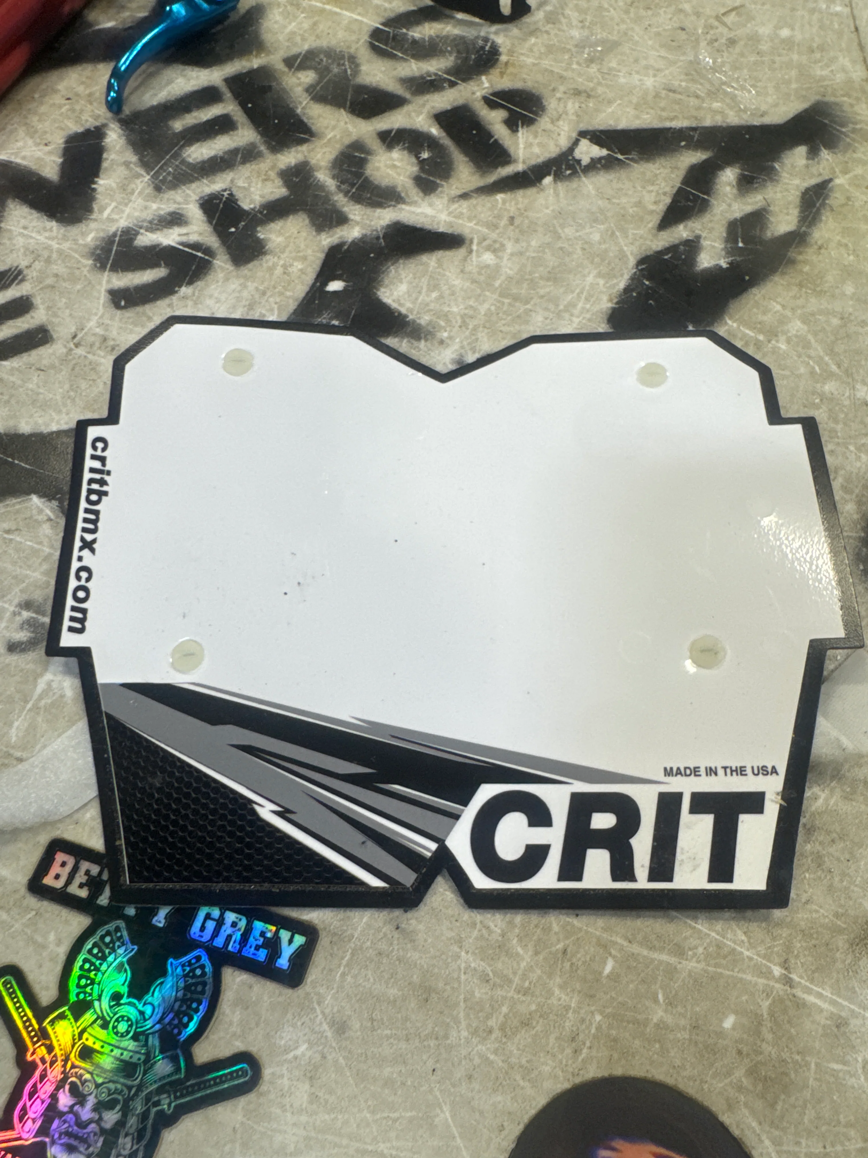 Crit mini number plate