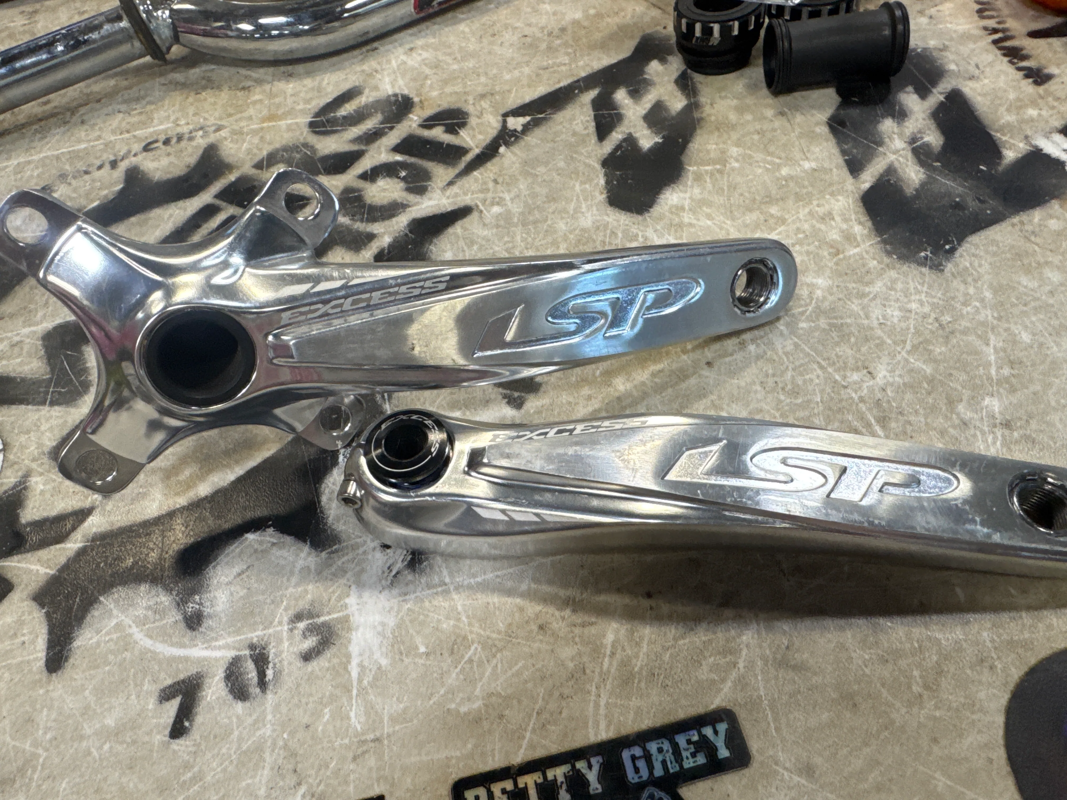 excess lsp 175mm cranks