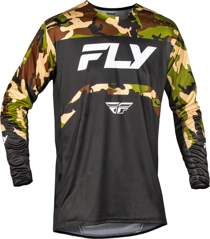 FLY RACING ADULT RAYCE BICYCLE JERSEY BLACK/CAMO