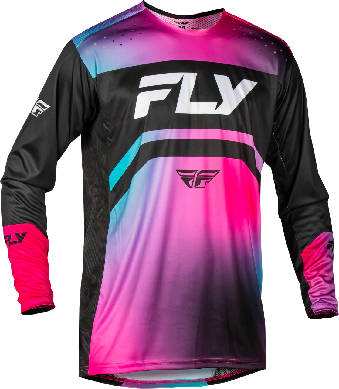FLY Racing Youth Rayce jersey Fuschia/Black/Teal - Image 3