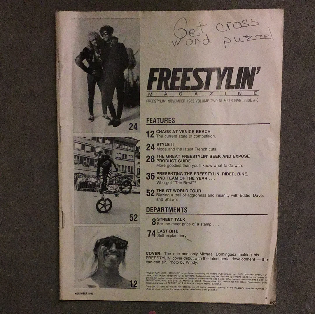 Freestylin bmx magazine