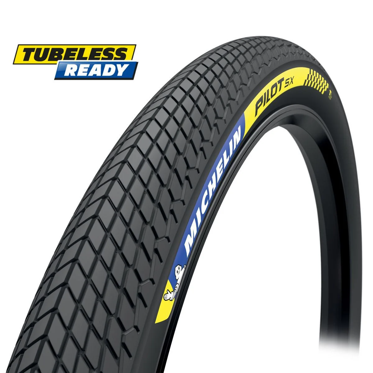 Michelin, Pilot SX, Tire, 20''x1.70, Folding, Tubeless Ready, 60TPI, Black
