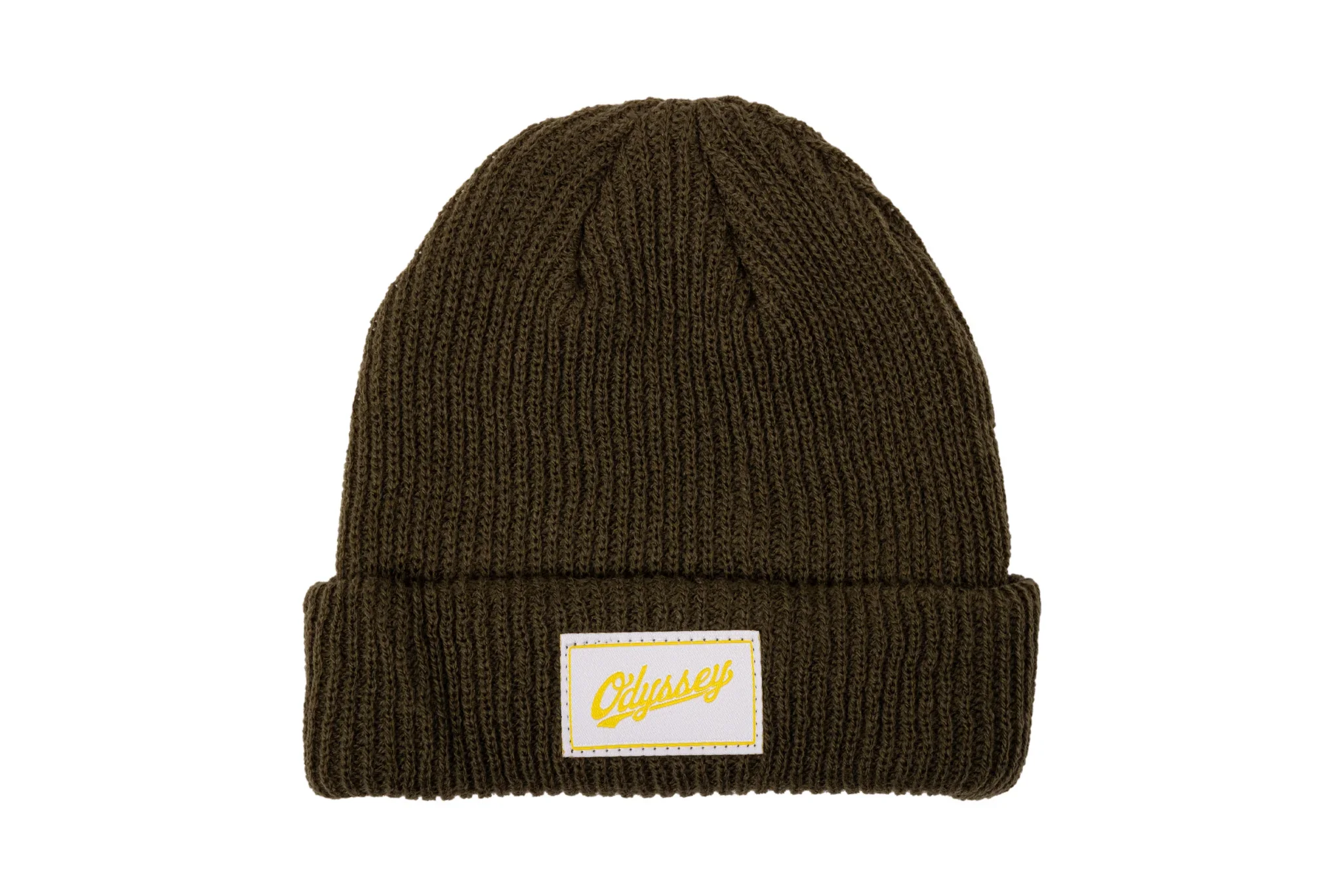 Odyssey Slugger Label Beanie Green with White Label