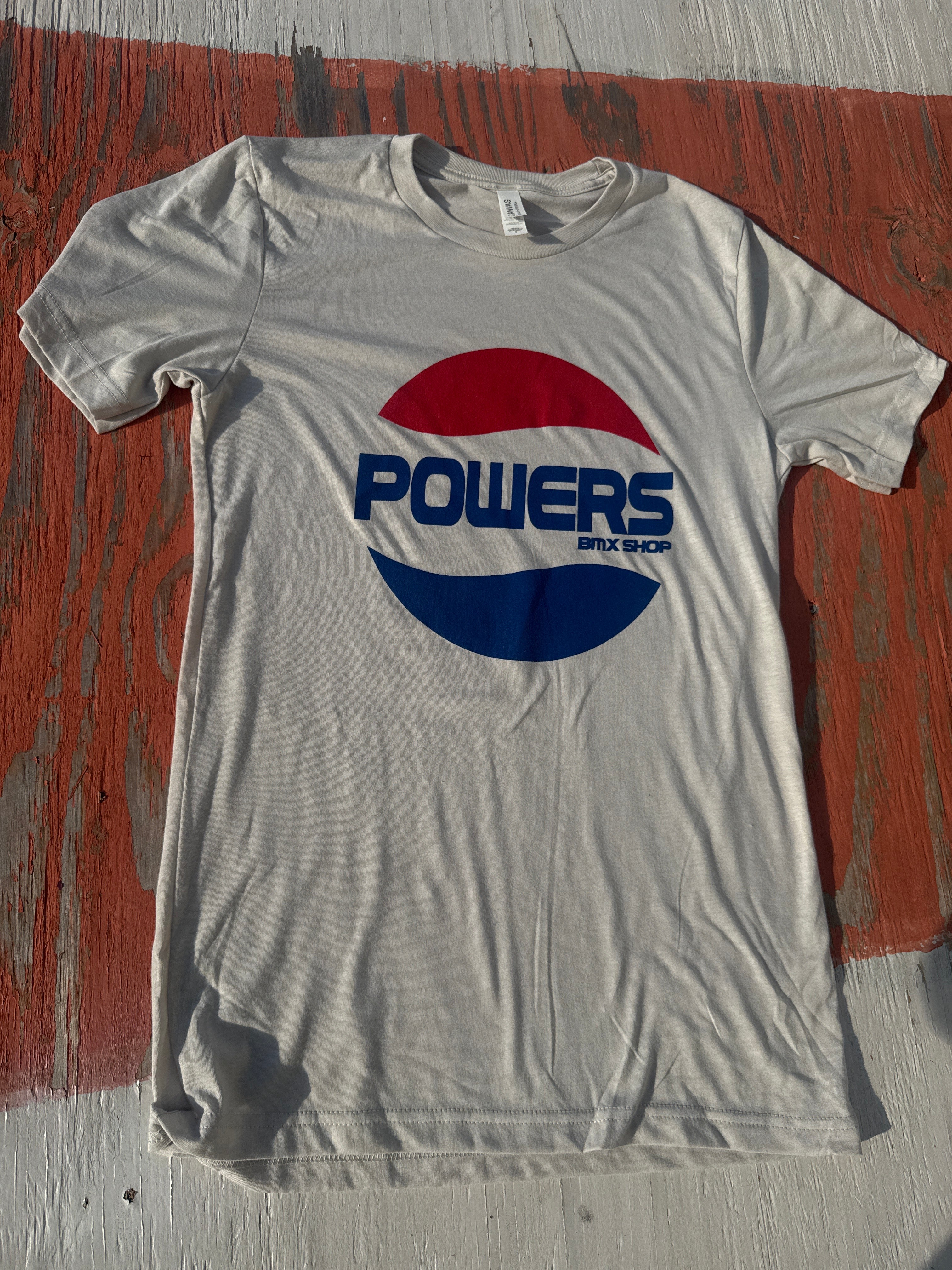 Powers Bmx Soda t shirt white