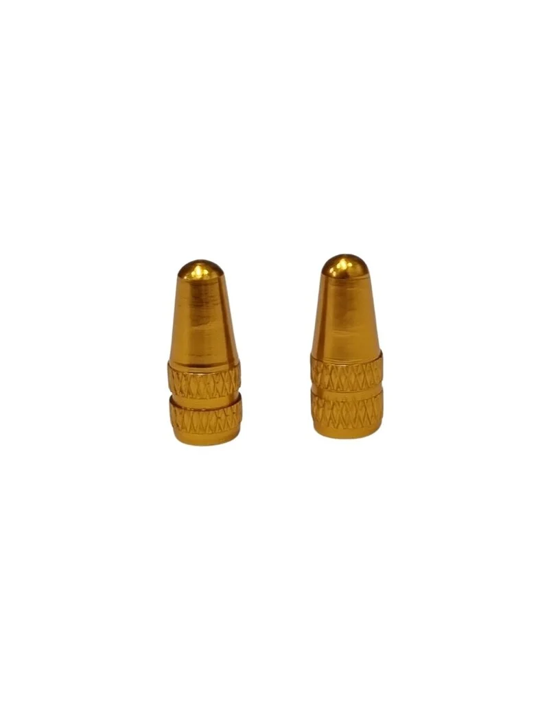 Presta Valve caps metal gold