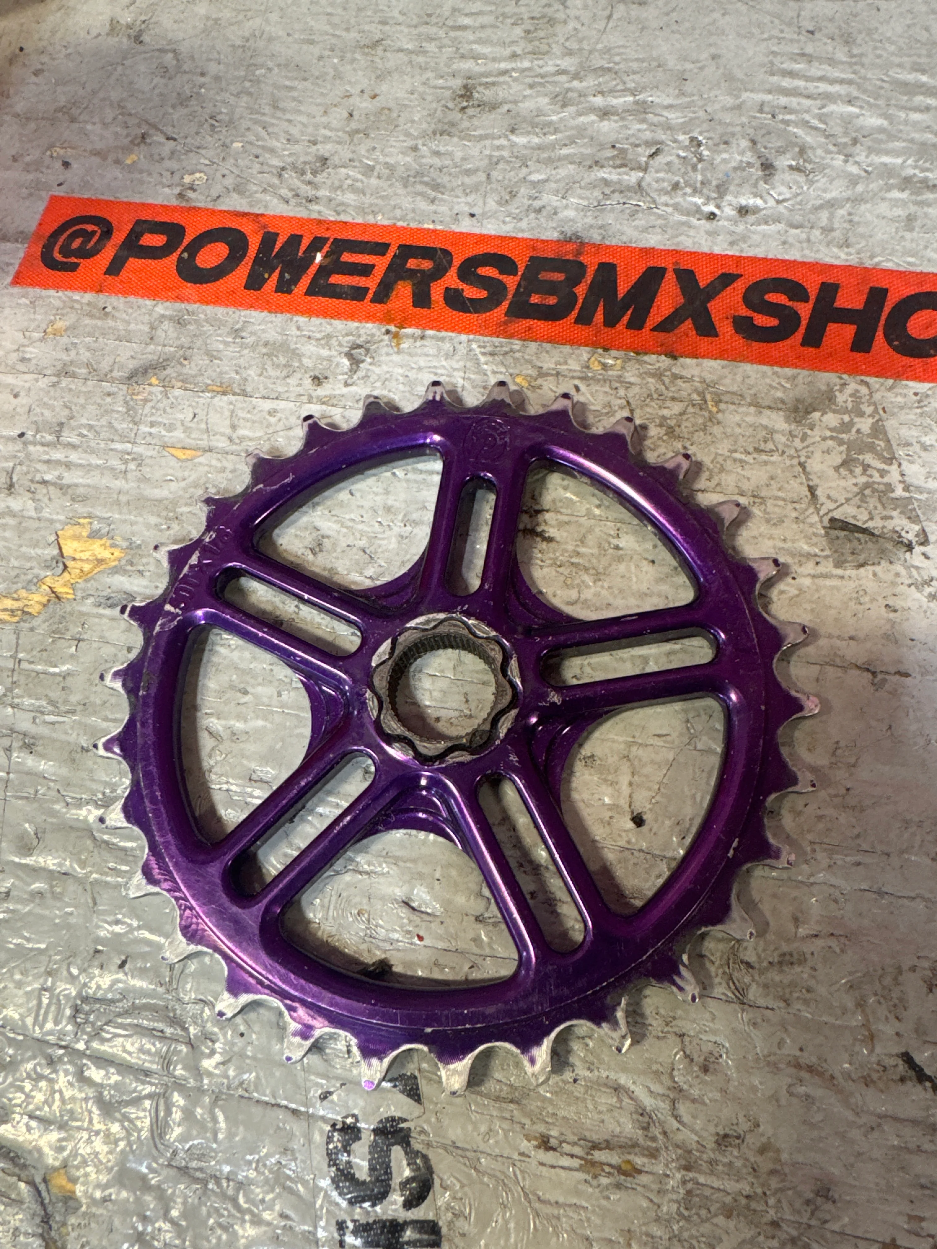 Profile 19mm spline 30t purple