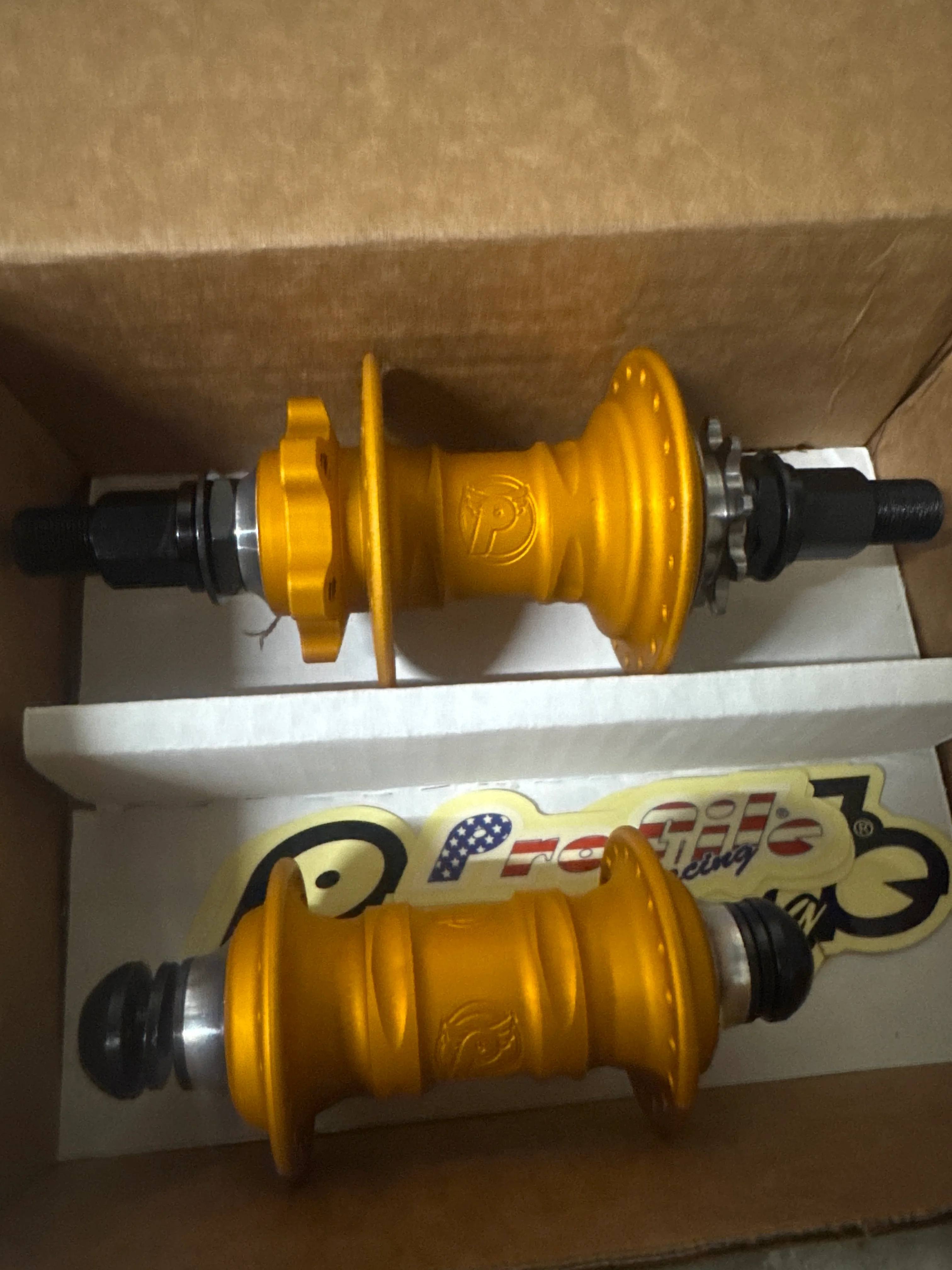 Profile Racing Mini Pa matte gold Disc Brake Hubset