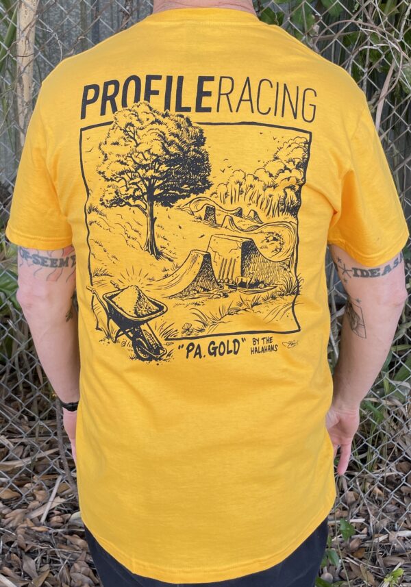 profile racing Halahan unity shirt pa gold