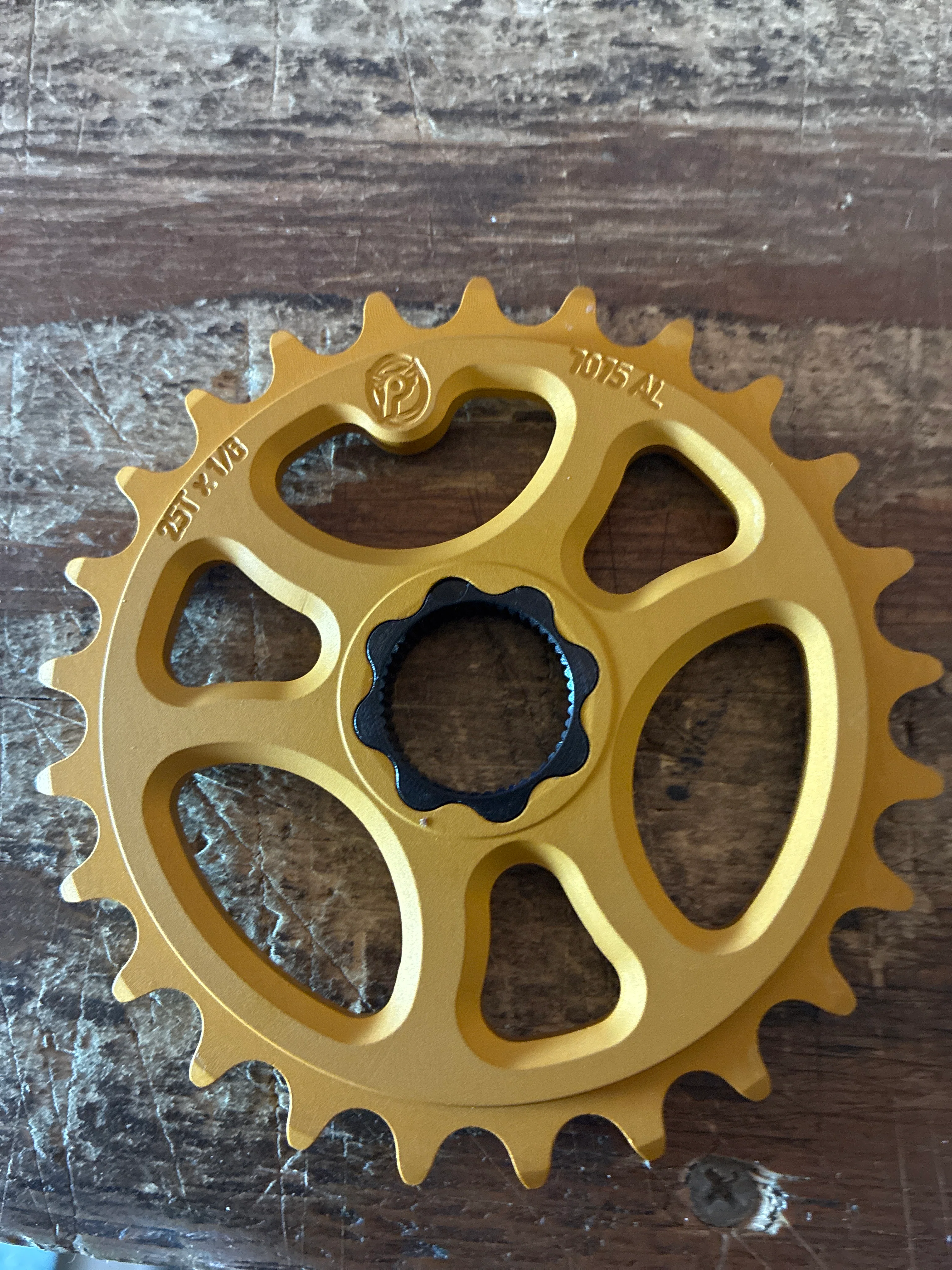 Profile racing pa matte gold 22mm galaxy sprocket