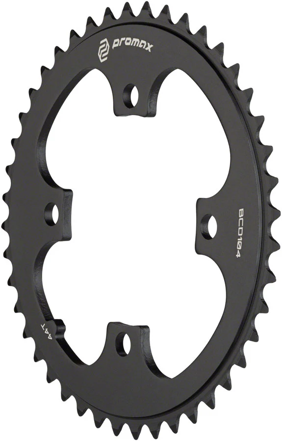 Promax 4-Bolt Chainring 104 BCD, Black