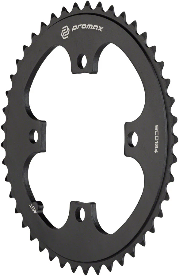 Promax 4-Bolt Chainring 104 BCD, Black - Image 4