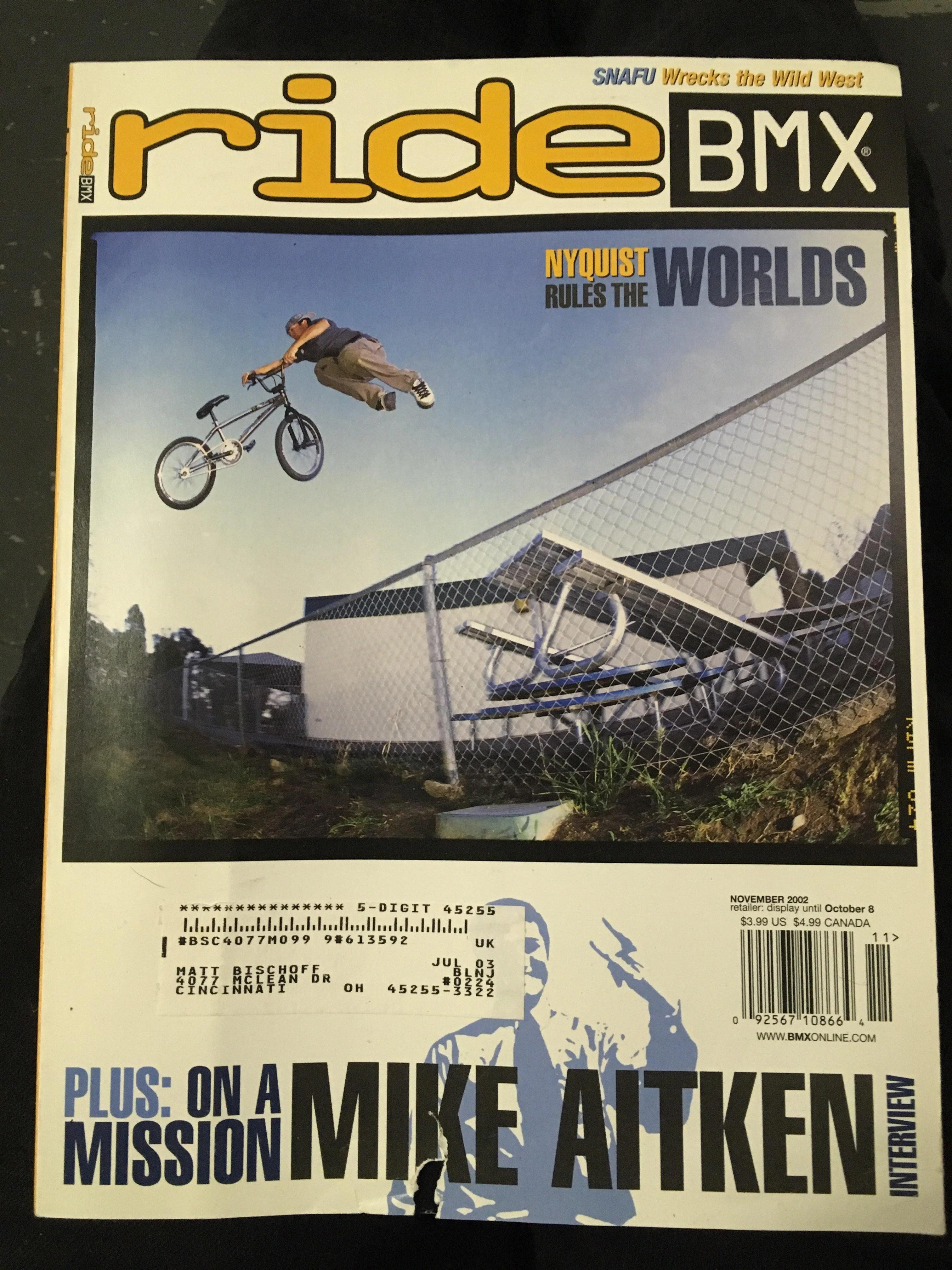 Ride BMX Magazine back issues 2002 - Image 11
