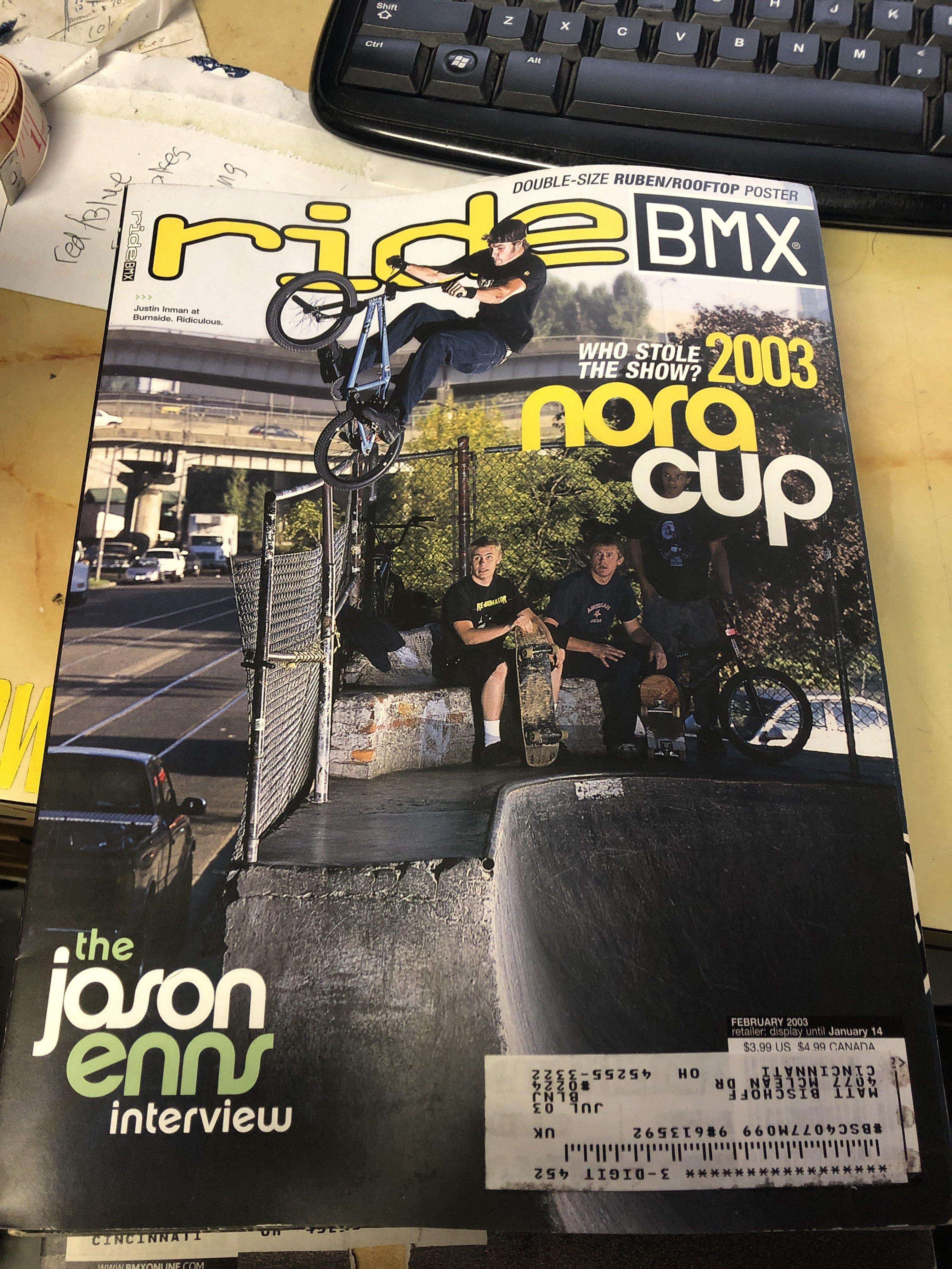 Ride BMX Magazine back issues 2003