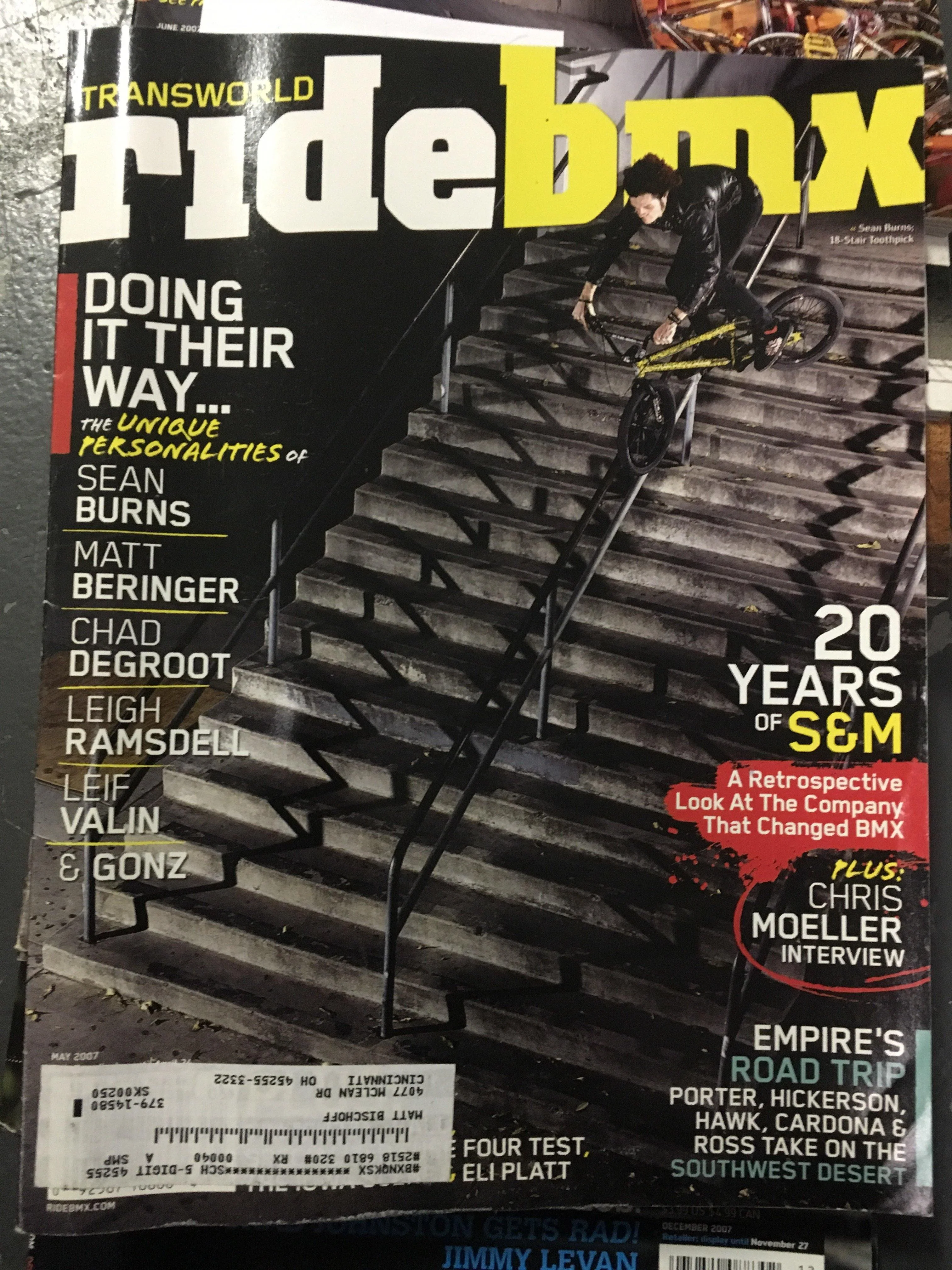 Ride Bmx magazine back issues 2007