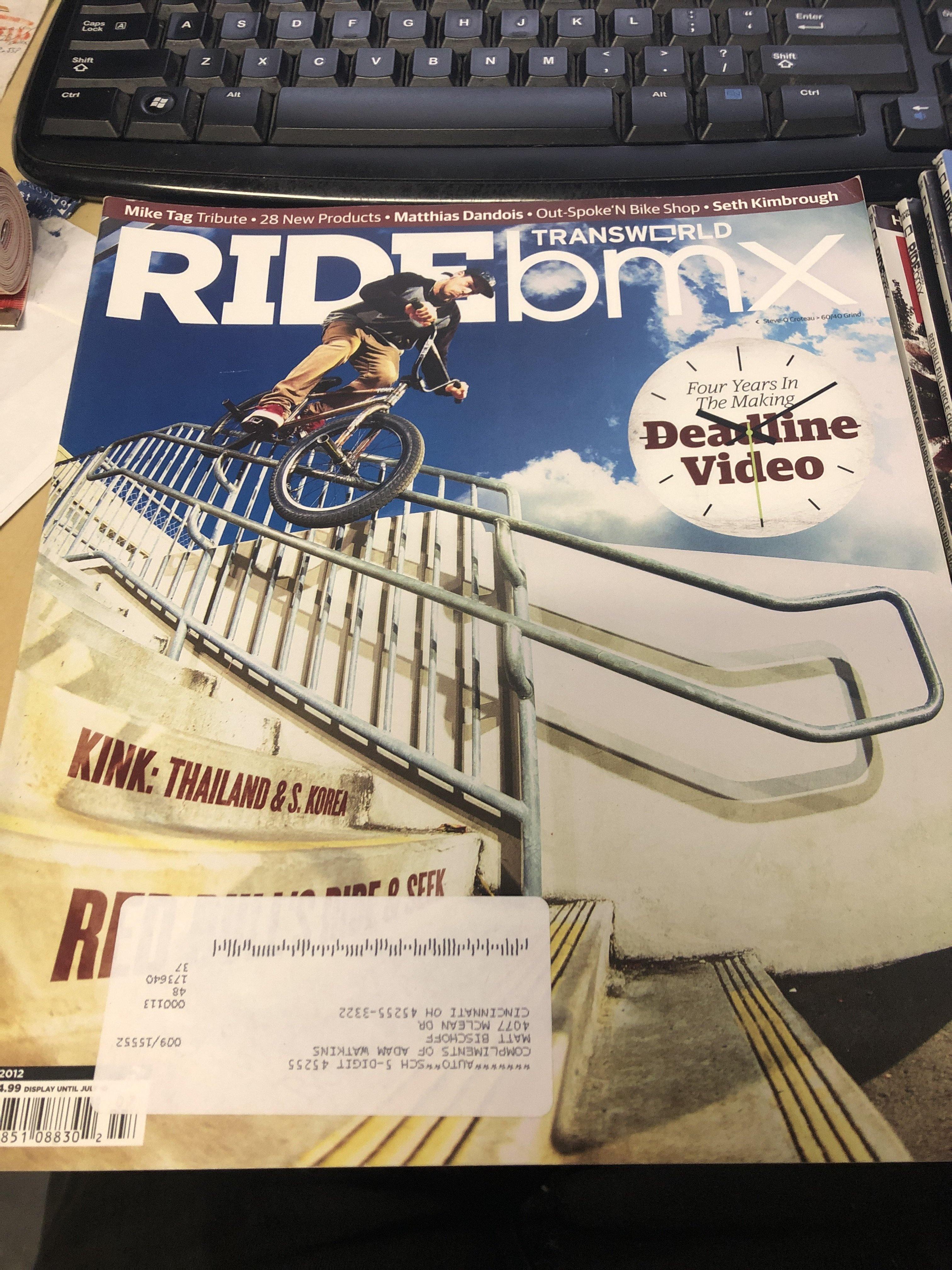 Ride BMX Magazine back issues 2012 - Image 2