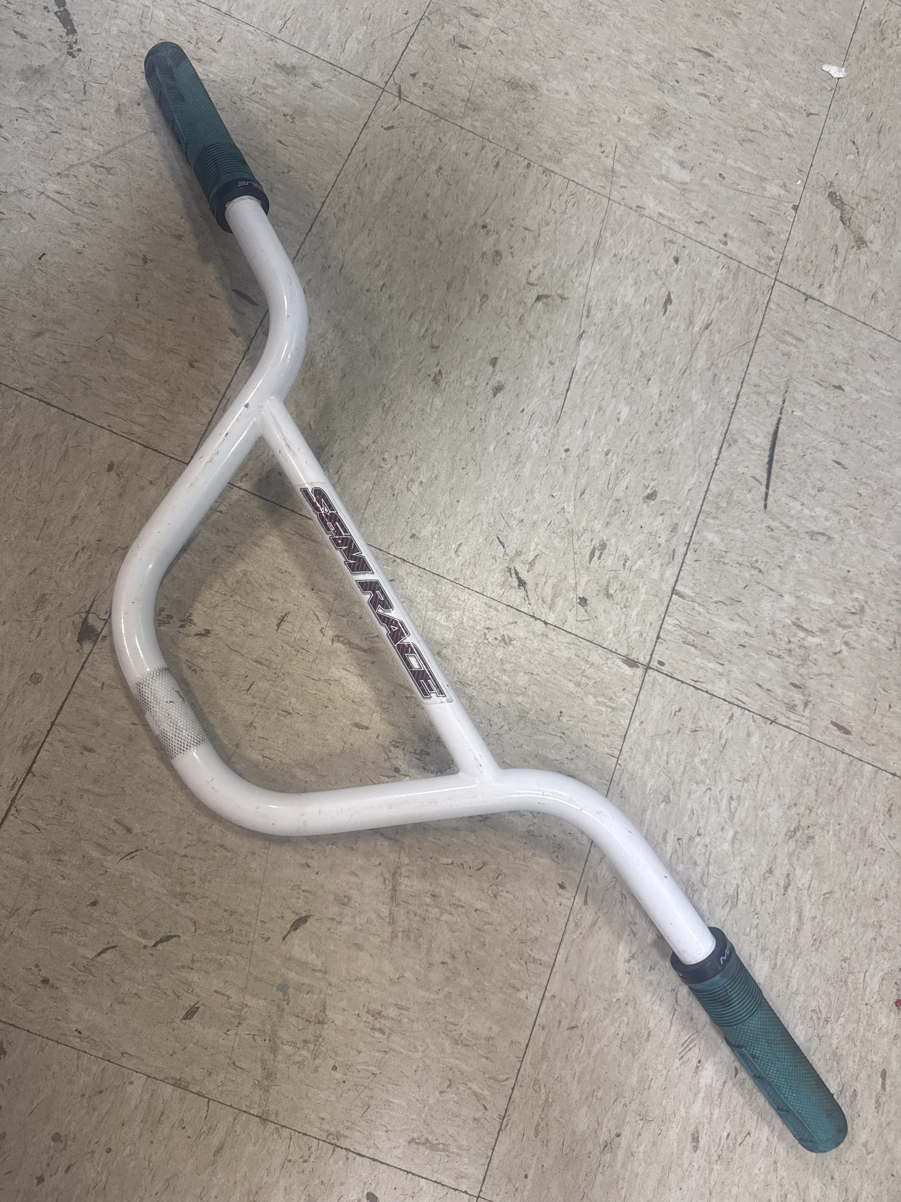 s&m race xlt bars white 8”