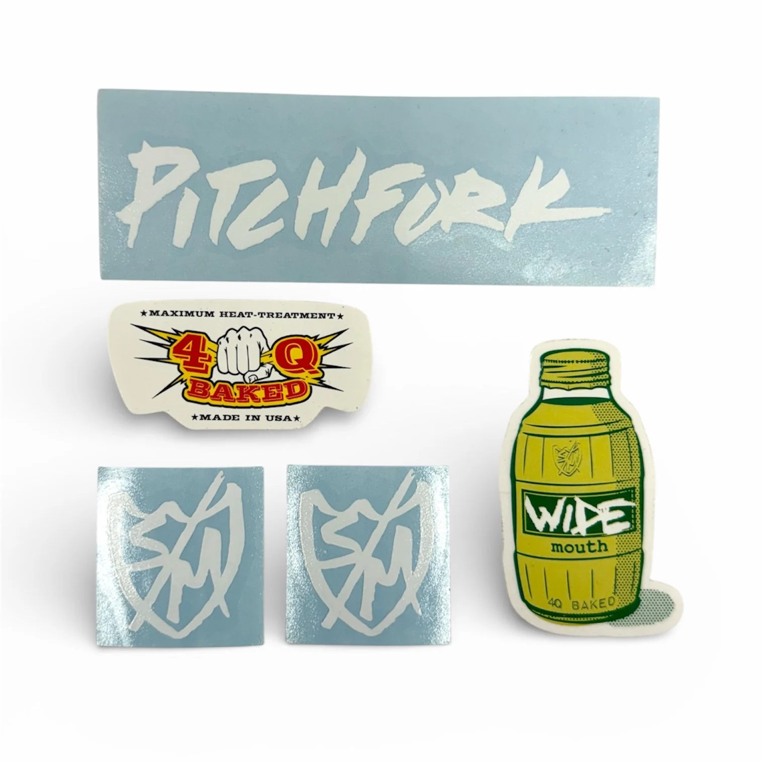 S&M WIDEMOUTH 5pc STICKER PACK (Black & White) - Image 2