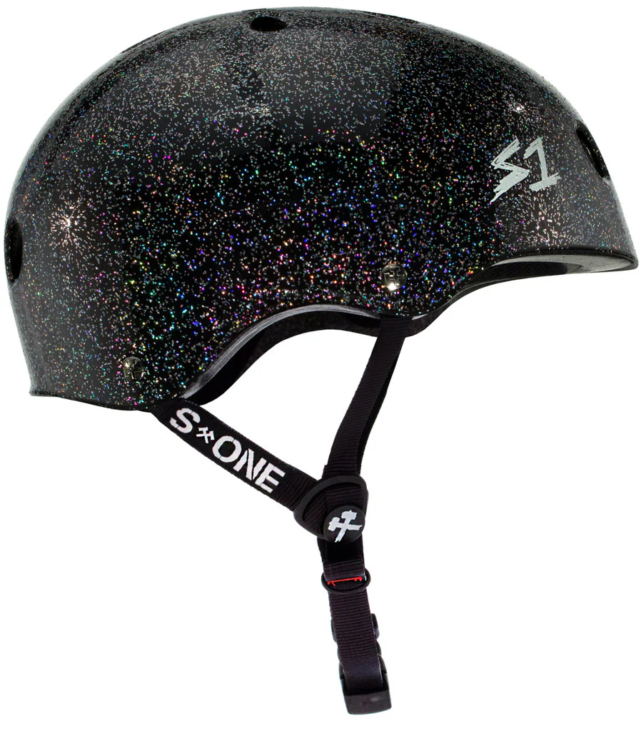 S-One S1 Lifer Helmet - Black Gloss Glitter - Image 2