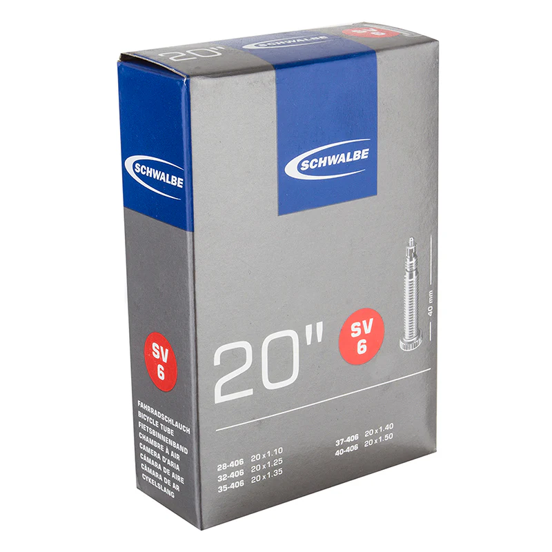 Schwalbe Presta valve super lite 20x1/8" inner tube