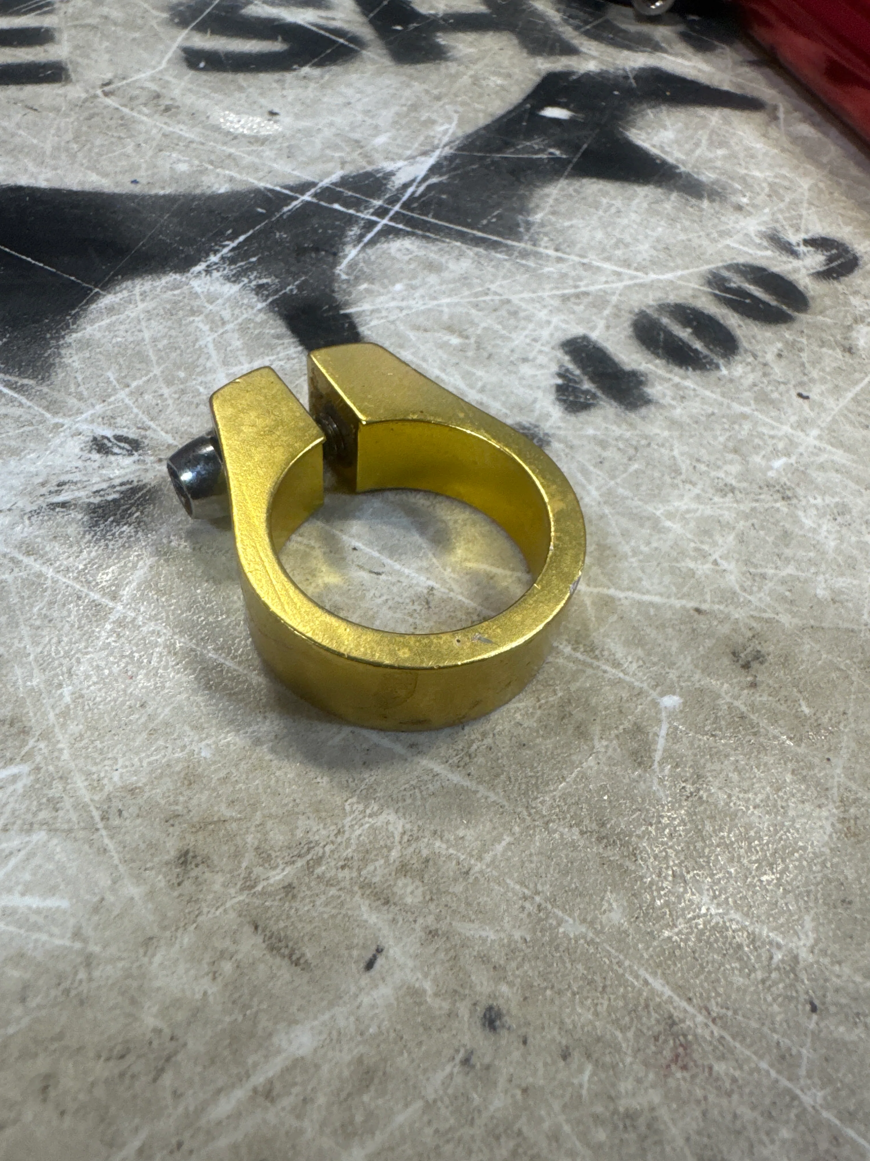 Se bikes Oem seat clamp gold 31.8