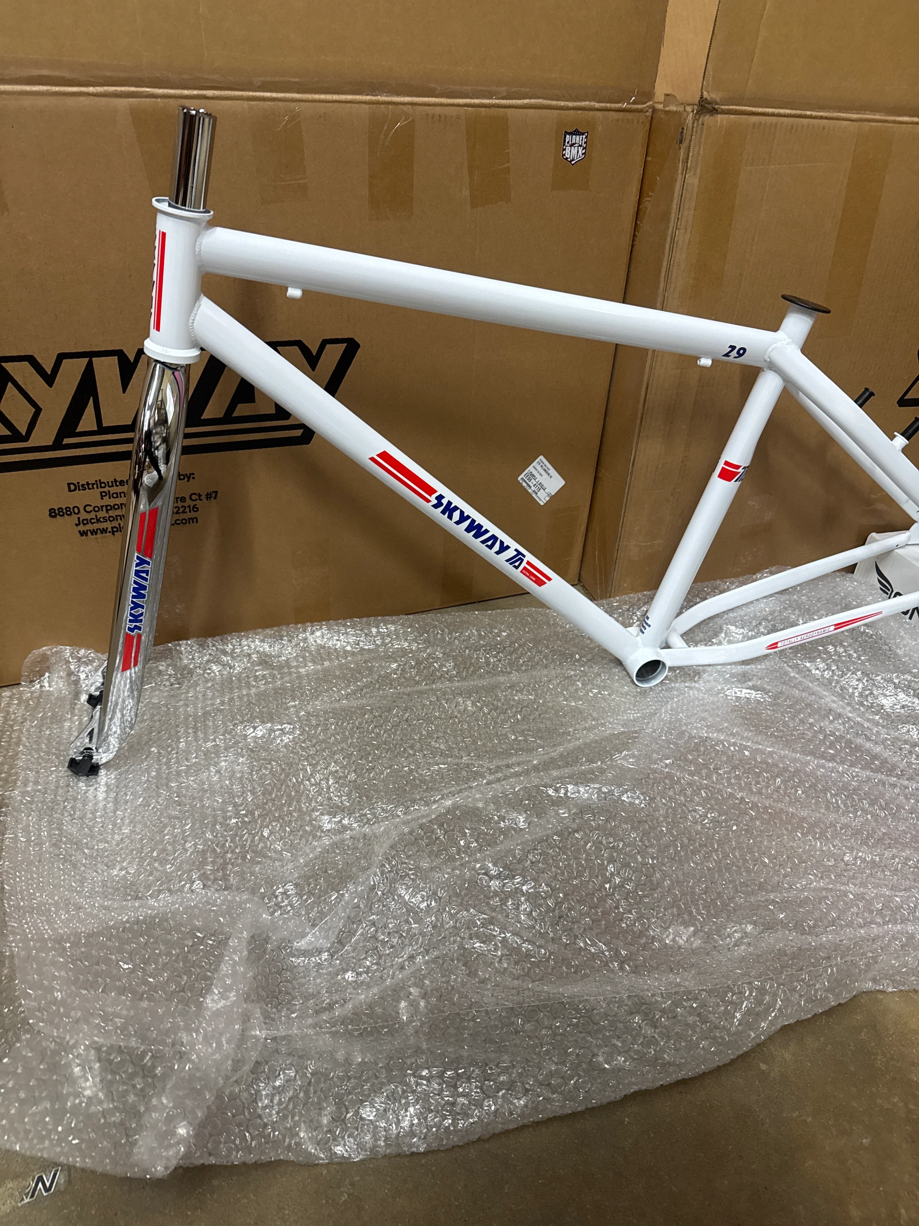 Skyway TA 29" frameset White/chrome forks - Image 2