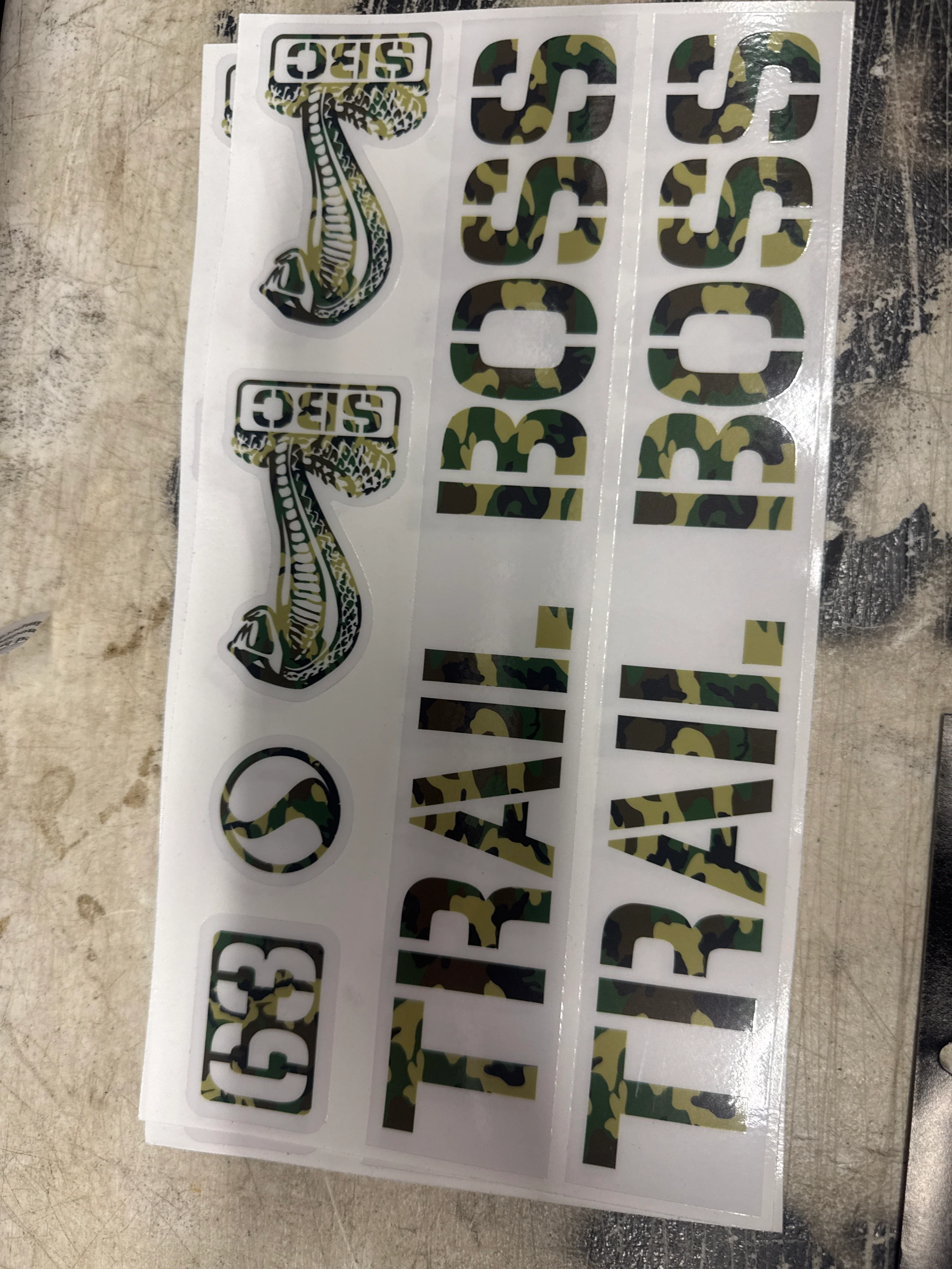Standard Byke Trail Boss Frame sticker kit - Image 4