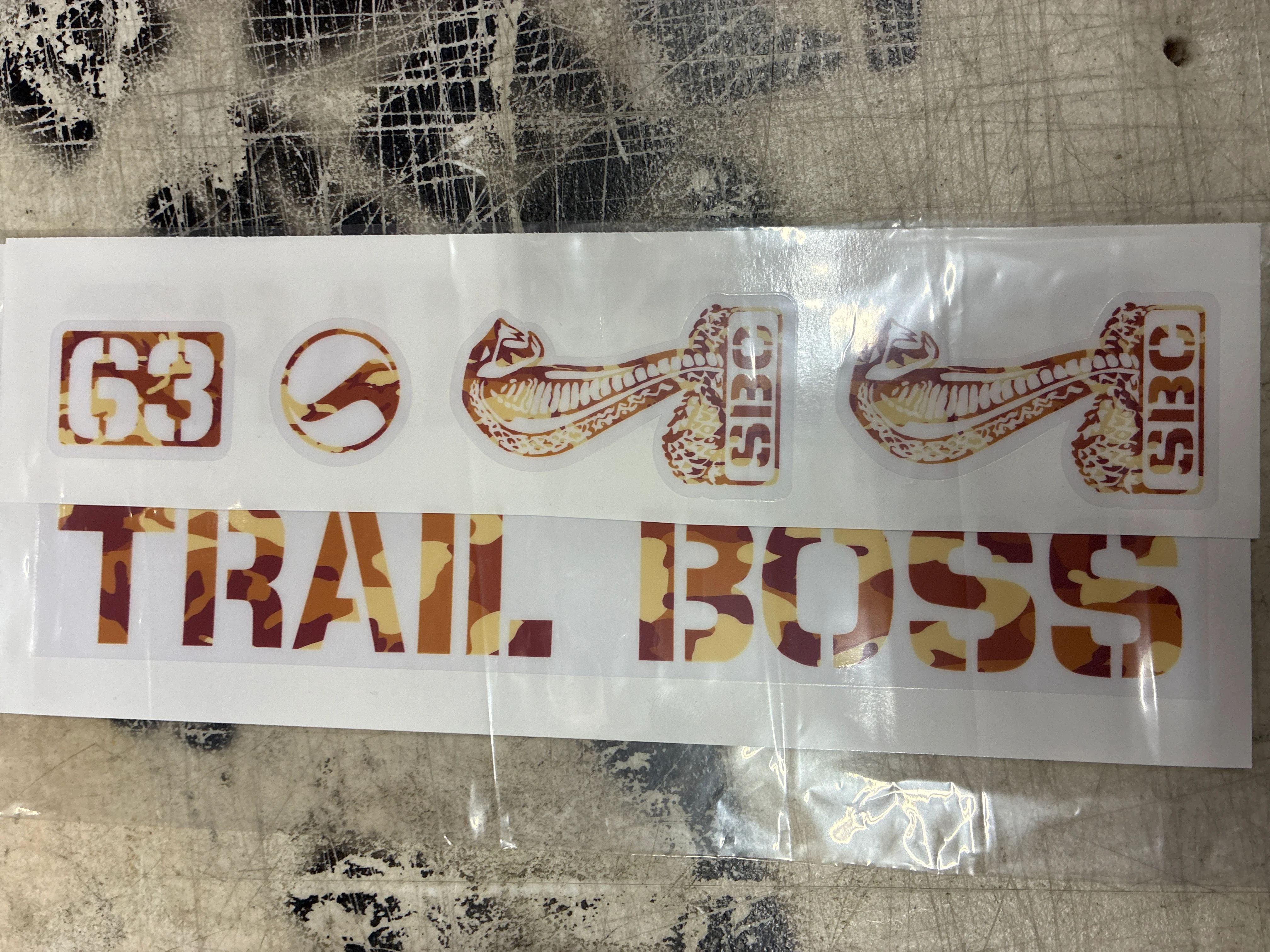 Standard Byke Trail Boss Frame sticker kit - Image 5
