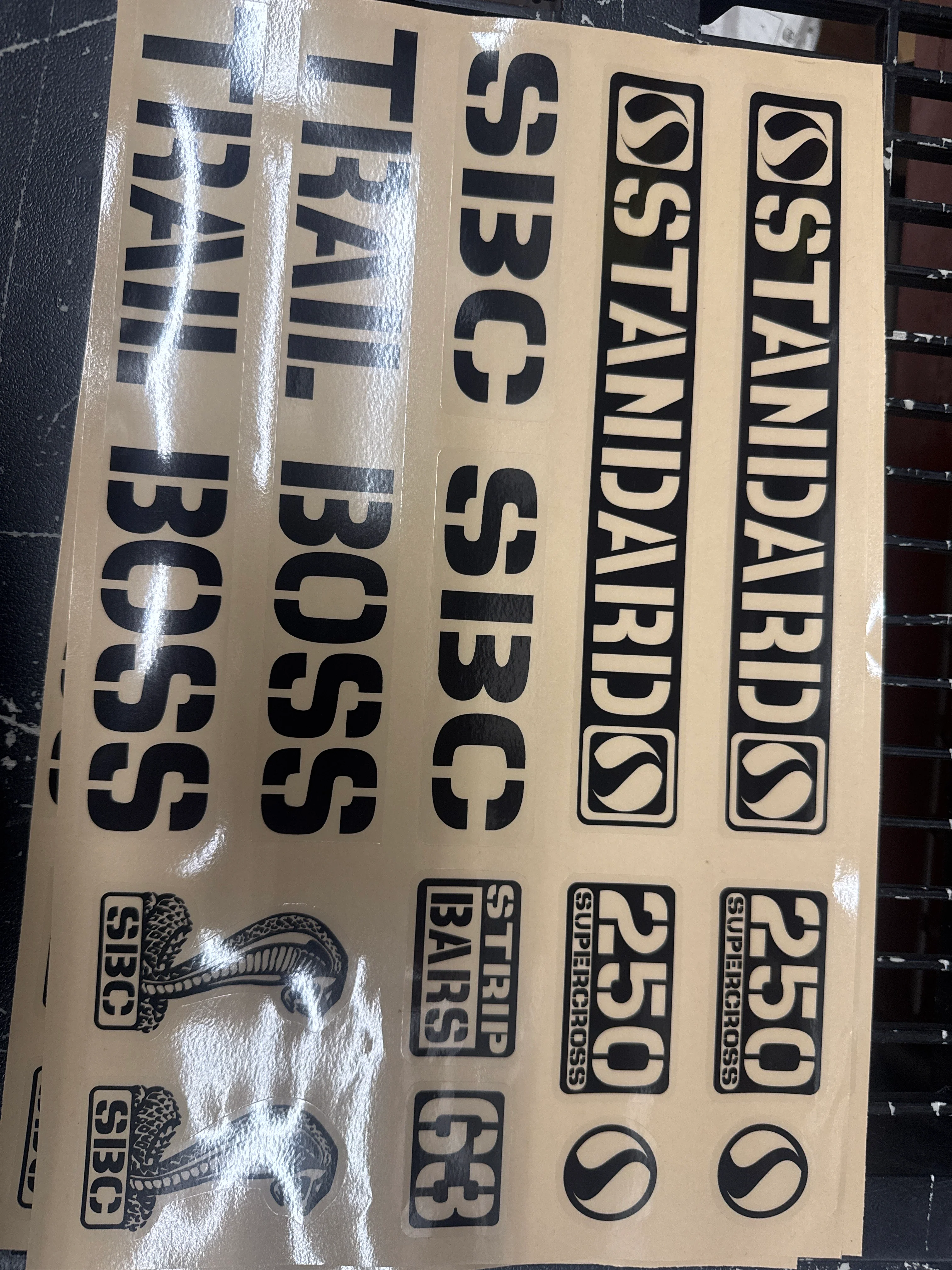 Standard Byke Trail boss OG sticker kit - Image 2