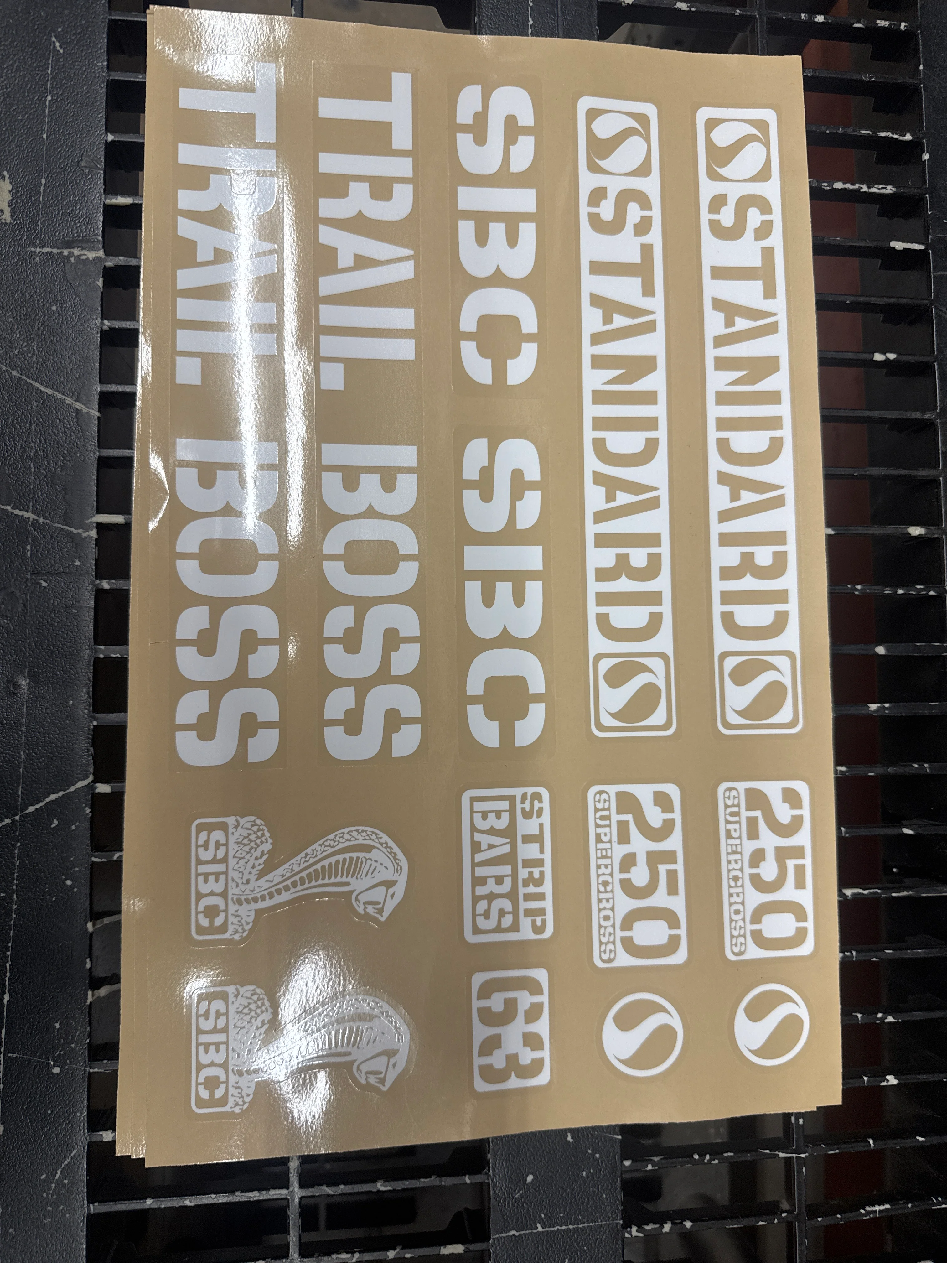 Standard Byke Trail boss OG sticker kit - Image 3