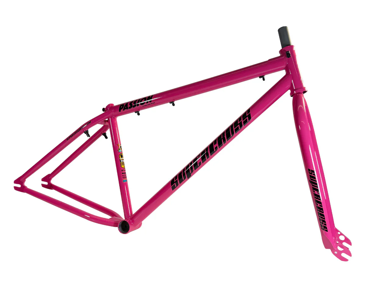 Supercross BMX 29" Passion BMX Frame/fork raspberry