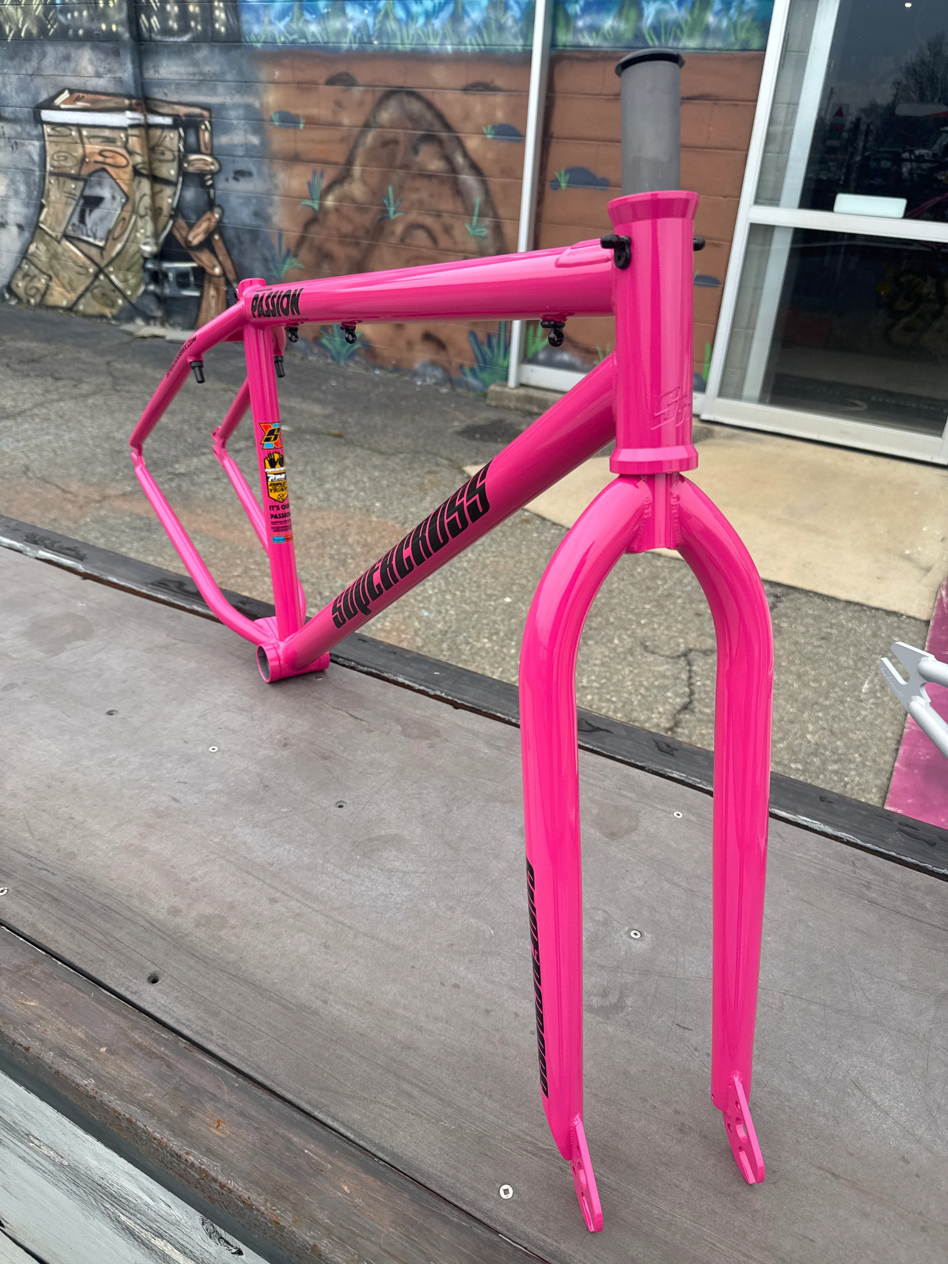 Supercross BMX 29" Passion BMX Frame/fork raspberry - Image 2