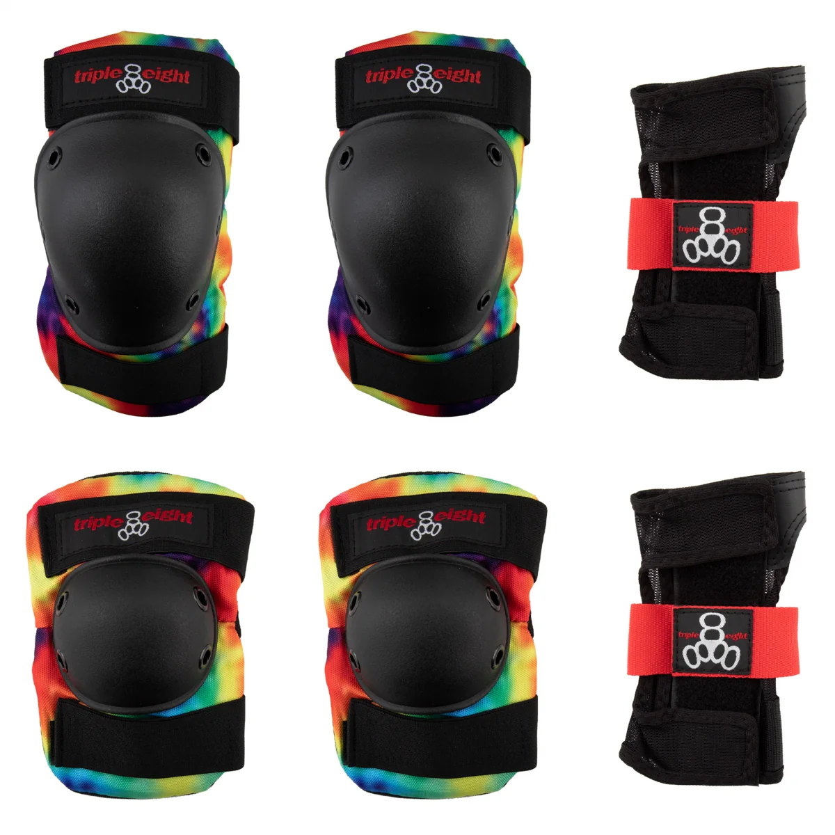 TRIPLE8 SAVER-3 ELBOw/KNee/WRiST SM TIE DYE padset