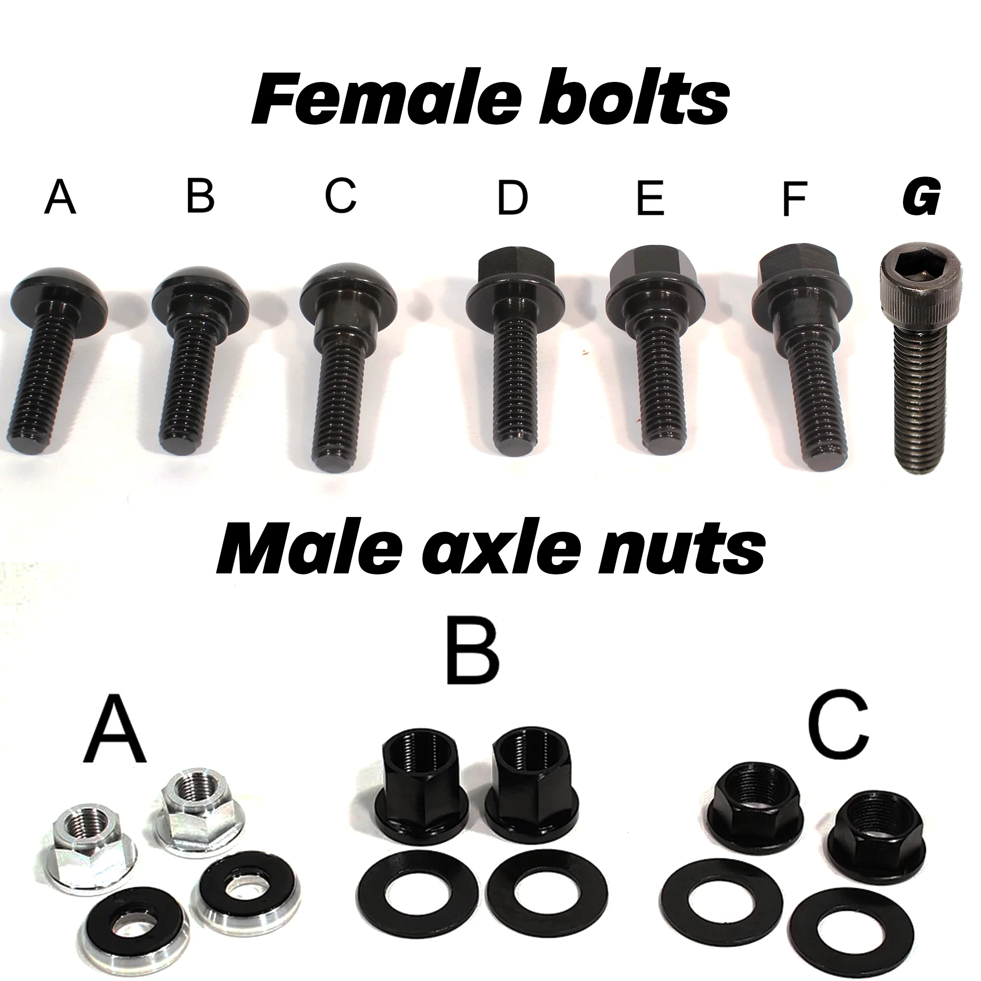 HUB OPTION* Profile Hub Bolts & Nuts SETS